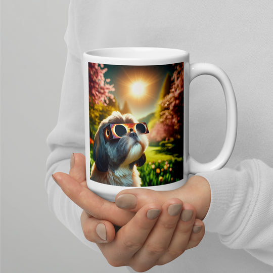 Shih Tzu Eclipse- White glossy mug