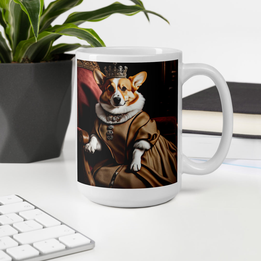 Pembroke Welsh Corgi- White glossy mug