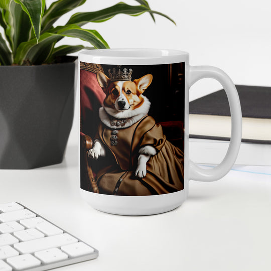 Pembroke Welsh Corgi- White glossy mug