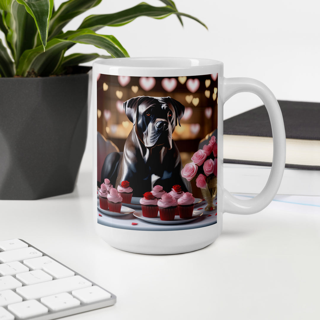 Cane Corso Romantic- White glossy mug v2