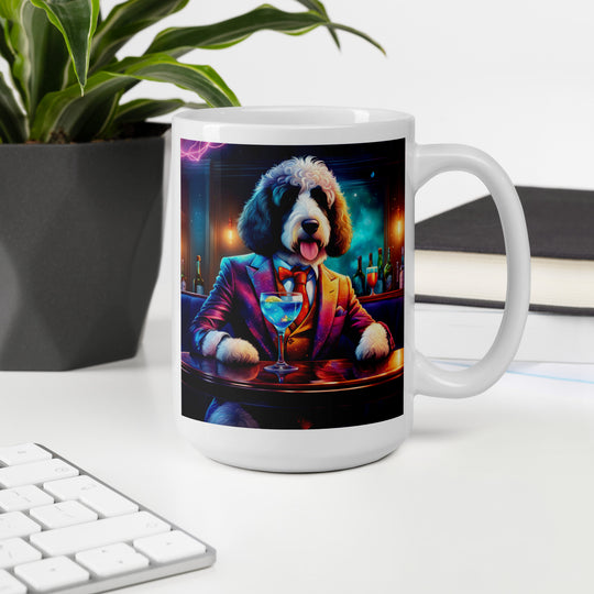 Bernedoodle General- White glossy mug v3