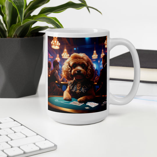 Cavapoo General- White glossy mug v8