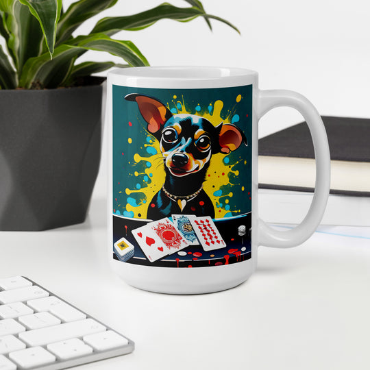 Chiweenie General- White glossy mug v6