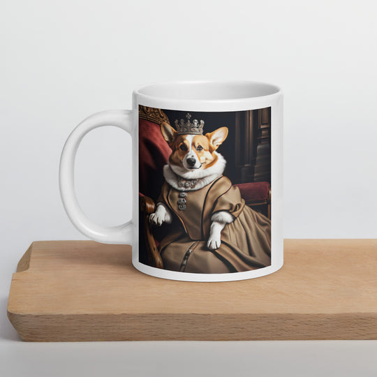 Pembroke Welsh Corgi- White glossy mug
