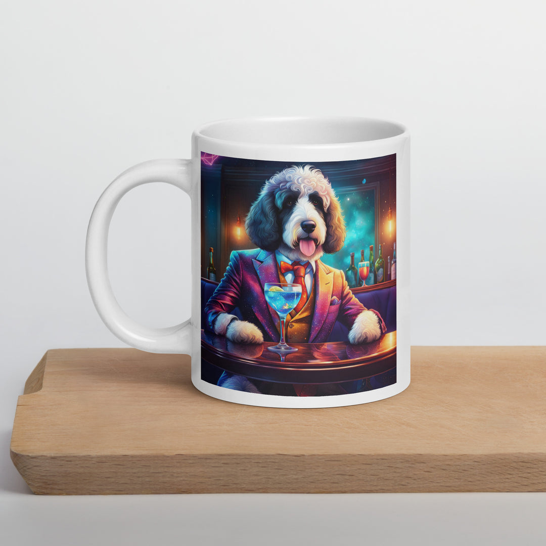 Bernedoodle General- White glossy mug v3