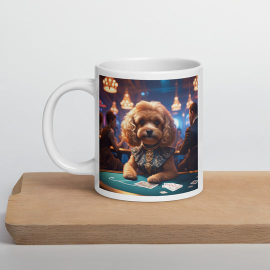 Cavapoo General- White glossy mug v8