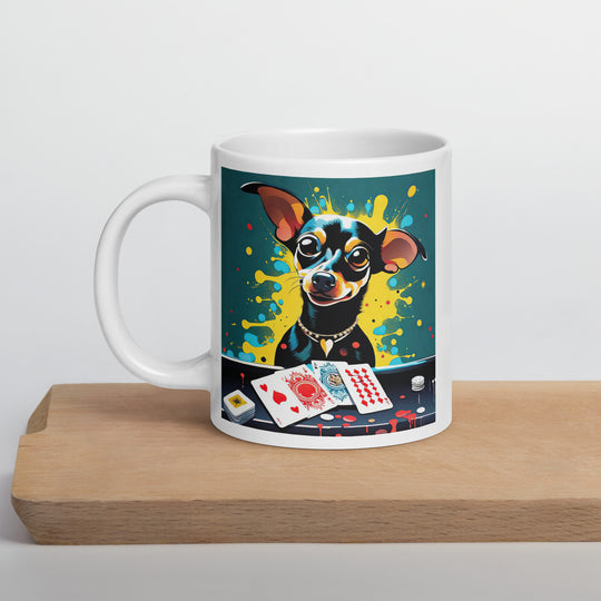 Chiweenie General- White glossy mug v6