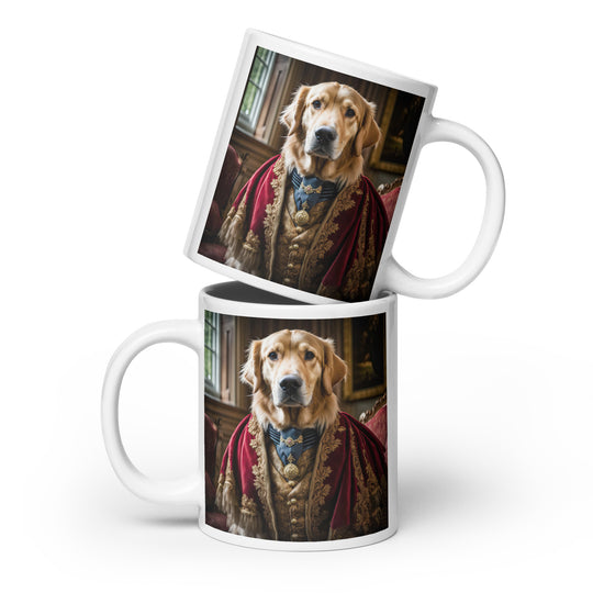 Golden Retriever- White glossy mug v4