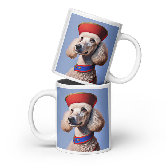 Poodle- White glossy mug v3