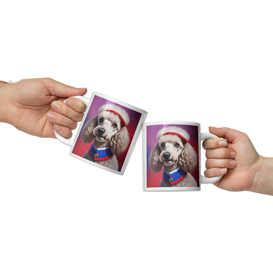 Poodle- White glossy mug v5