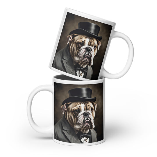 Bulldog- White glossy mug