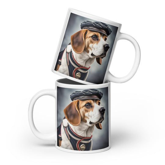 Beagle- White glossy mug v5