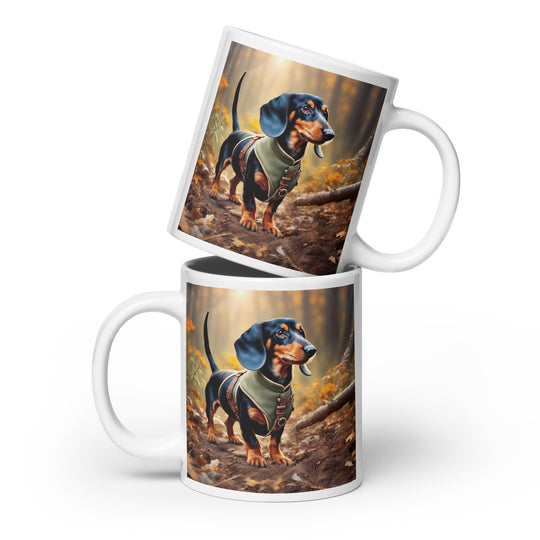 Dachshund- White glossy mug v3