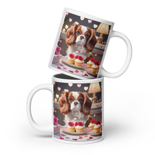 Cavalier King Charles Romantic- White glossy mug v2