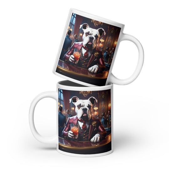 Catahoula Bulldog General- White glossy mug