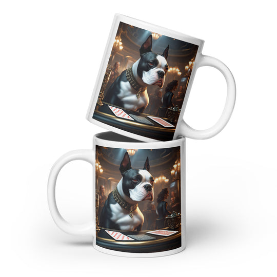 Catahoula Bulldog General- White glossy mug v4