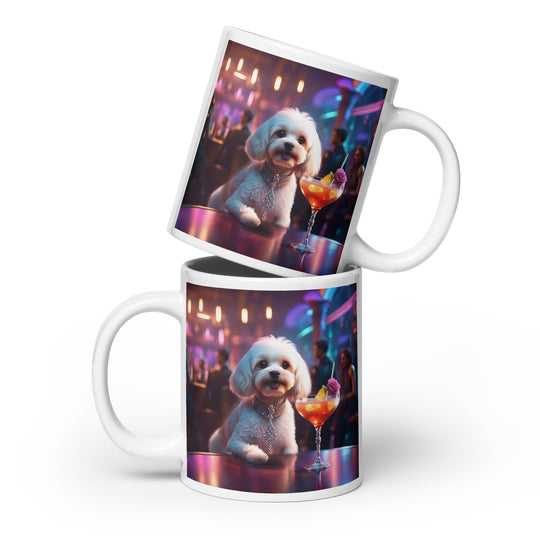 Cavapoo General- White glossy mug v12