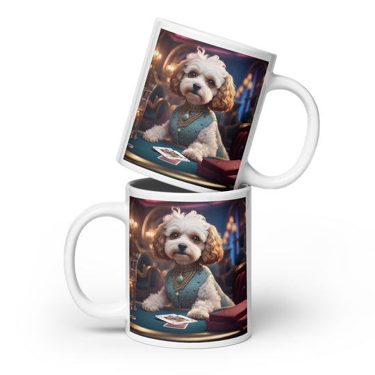 Cavapoo General- White glossy mug v26