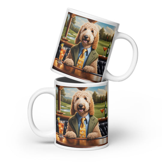 Goldendoodle- White glossy mug v4