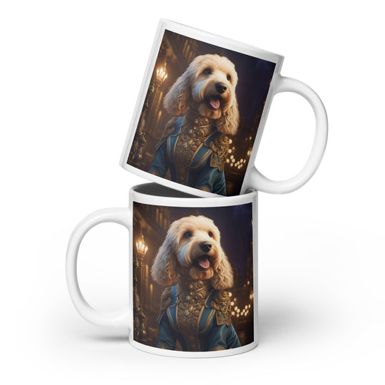 Goldendoodle- White glossy mug v10