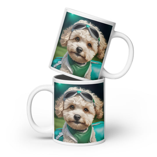 Maltipoo General- White glossy mug