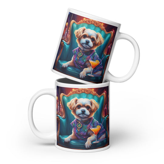 Pekapoo General- White glossy mug v10