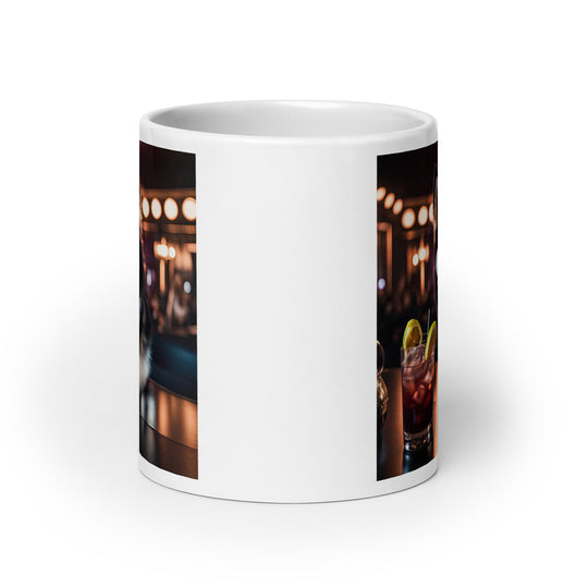 Pomsky General- White glossy mug v3