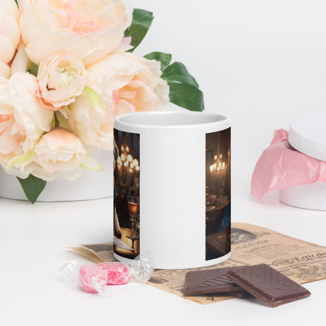 Schnoodle- White glossy mug v7