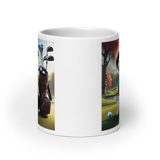 Springador Golfer- White glossy mug v6