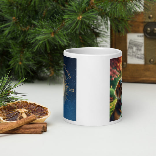 Beagle Eclipse- White glossy mug v2