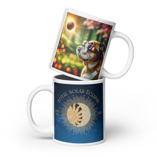 Bulldog Eclipse- White glossy mug