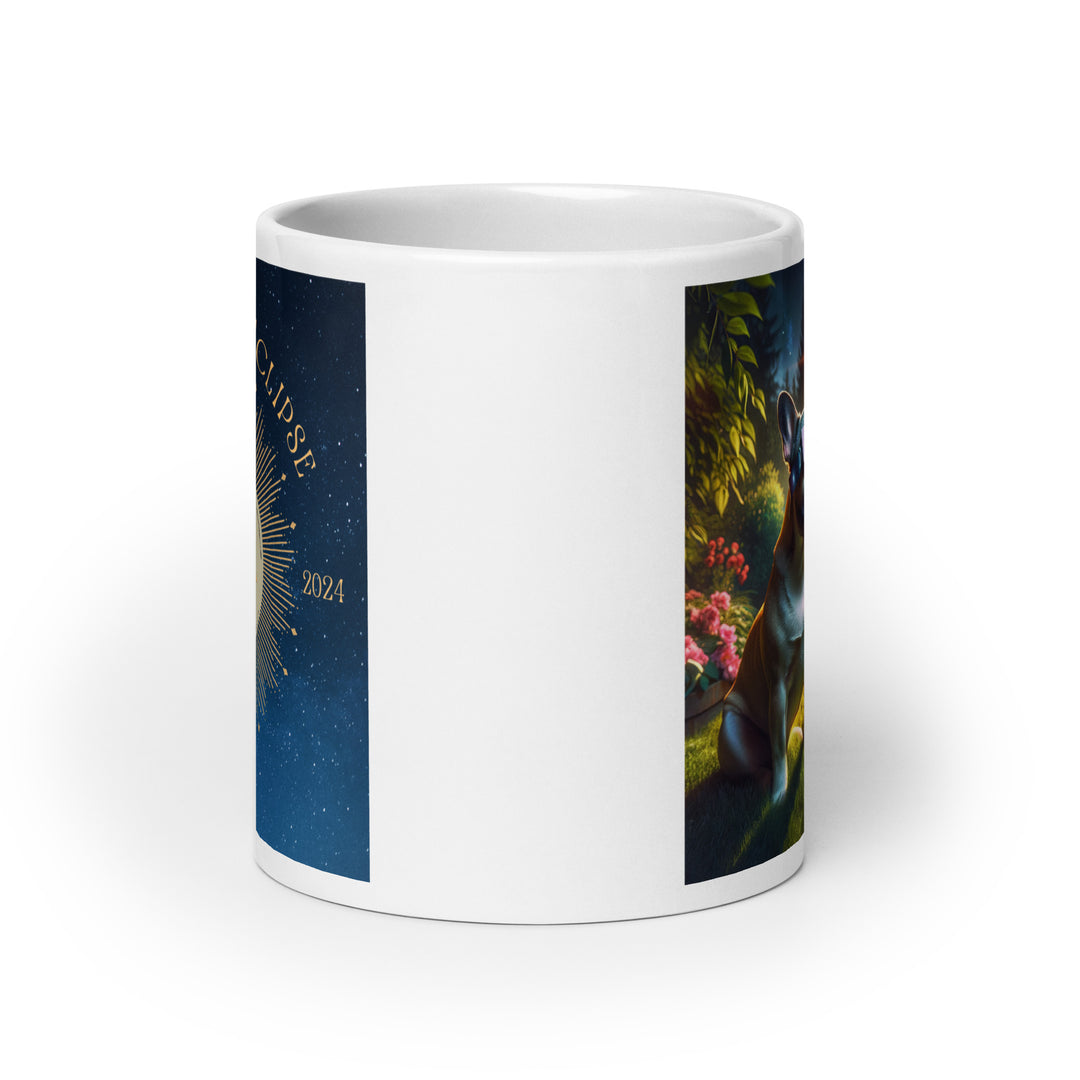 French Bulldog Eclipse- White glossy mug