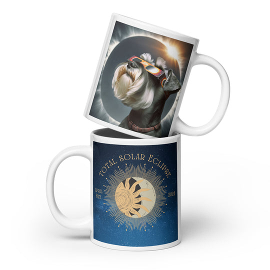 Miniature Schnauzer Eclipse- White glossy mug