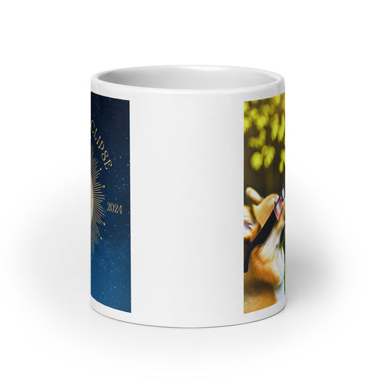 Pembroke Welsch Corgi Eclipse- White glossy mug