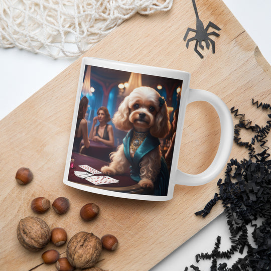 Cavapoo General- White glossy mug v21