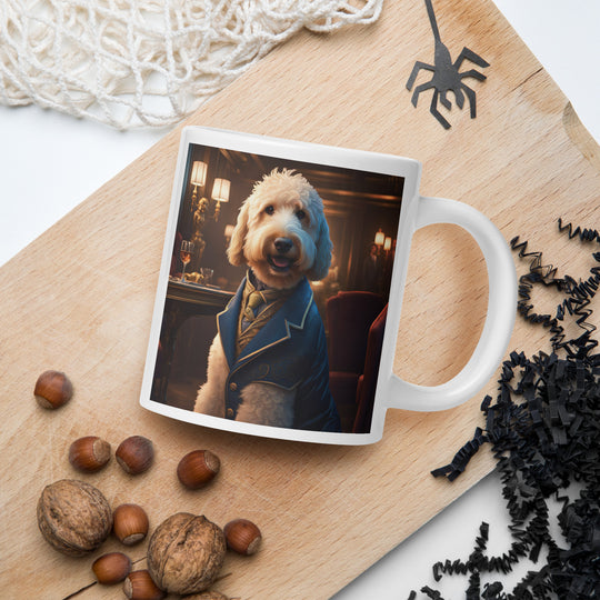 Goldendoodle- White glossy mug v5