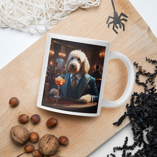 Goldendoodle- White glossy mug v11