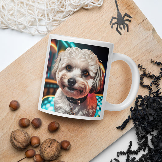 Maltipoo General- White glossy mug v4