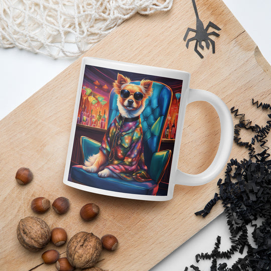 Pekapoo General- White glossy mug v7