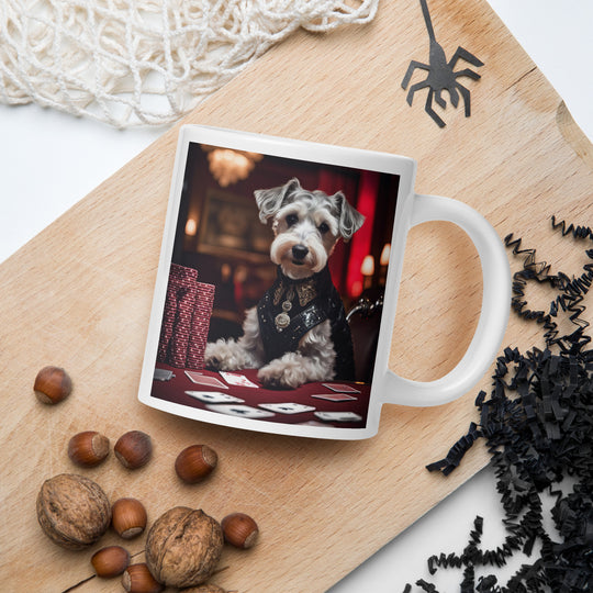 Schnoodle- White glossy mug v10