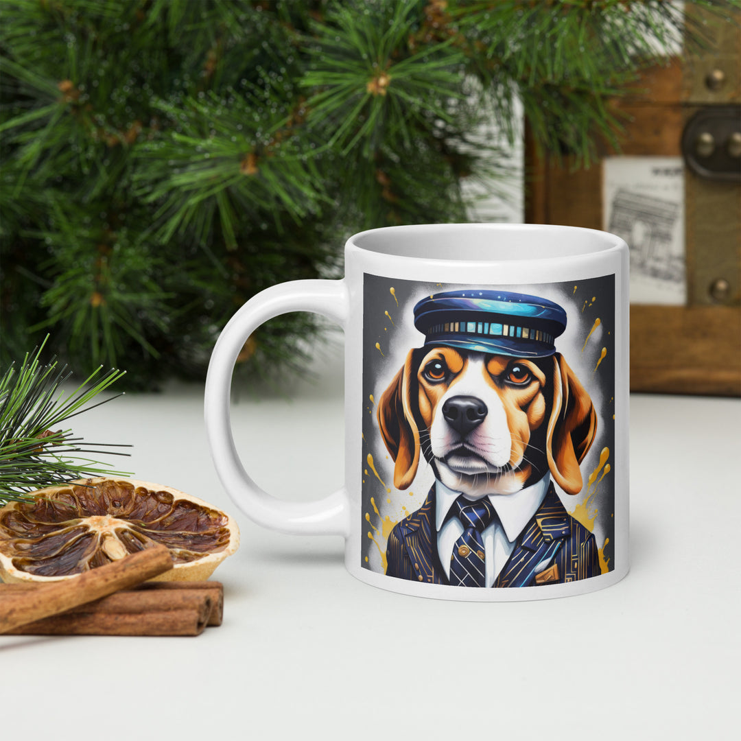 Beagle- White glossy mug