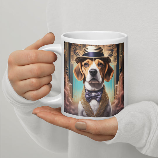 Beagle- White glossy mug v4