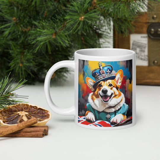 Pembroke Welsh Corgi- White glossy mug v2