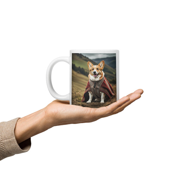 Pembroke Welsh Corgi- White glossy mug v4