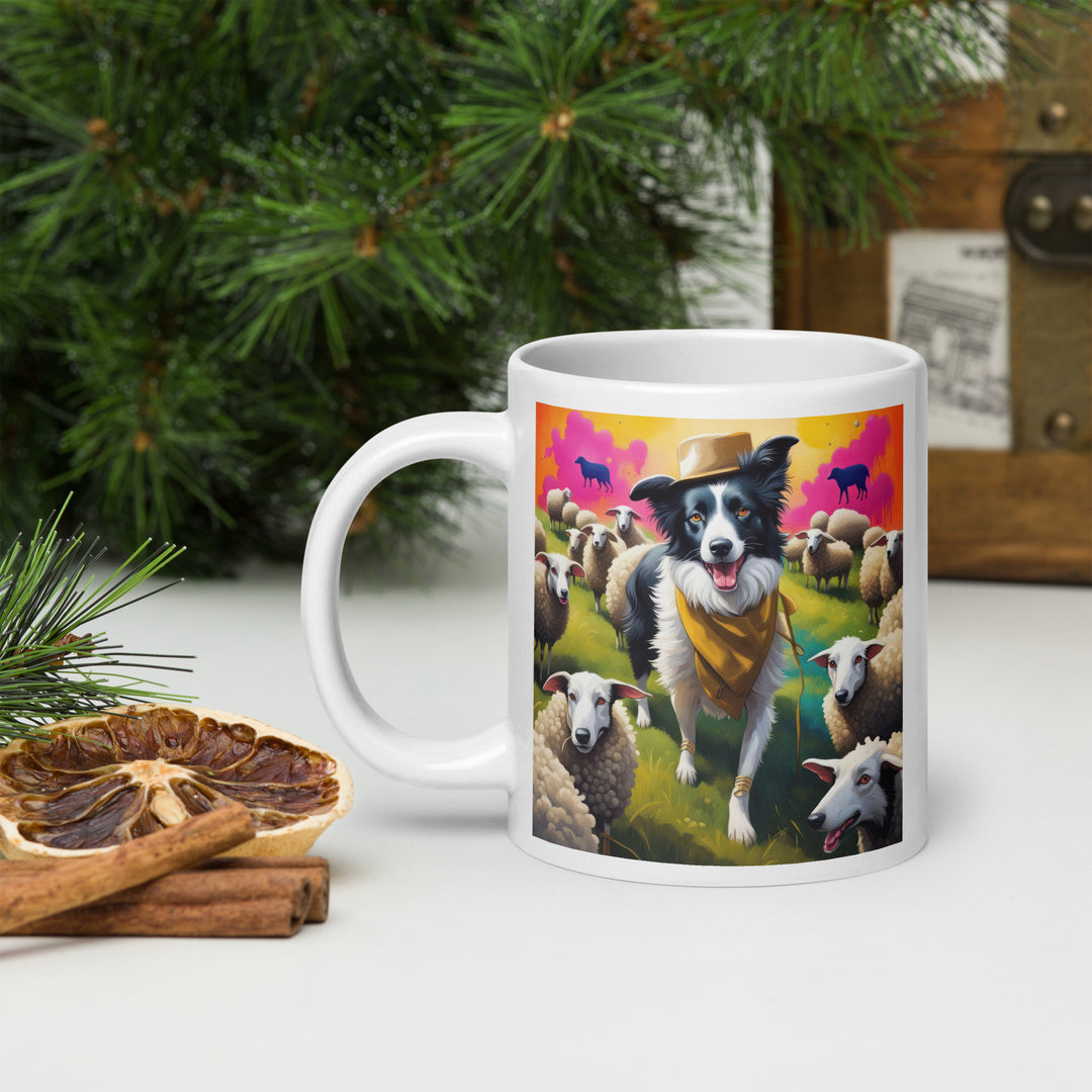 Australian Shepherd- White glossy mug v2