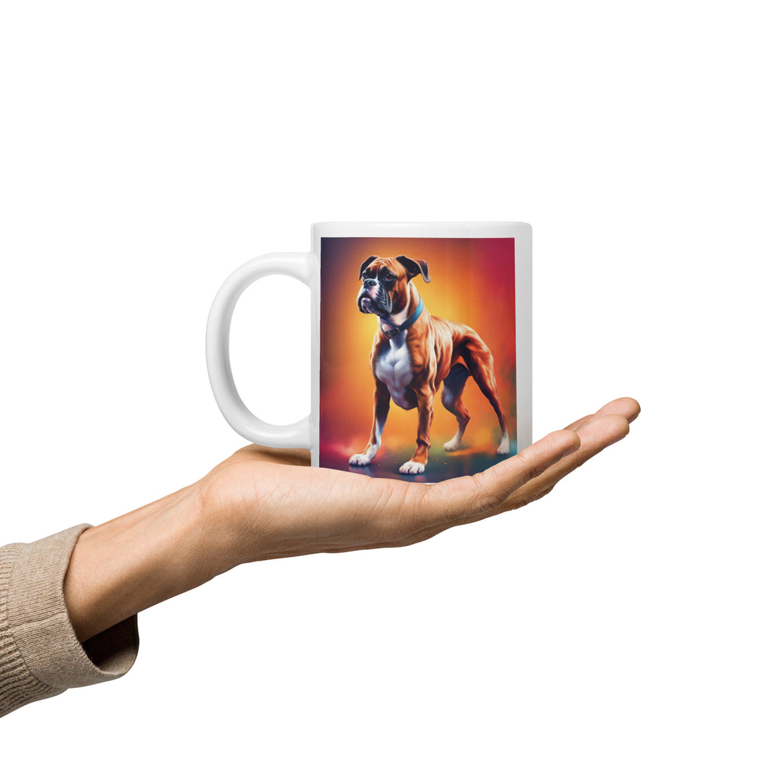 Boxer- White glossy mug v5