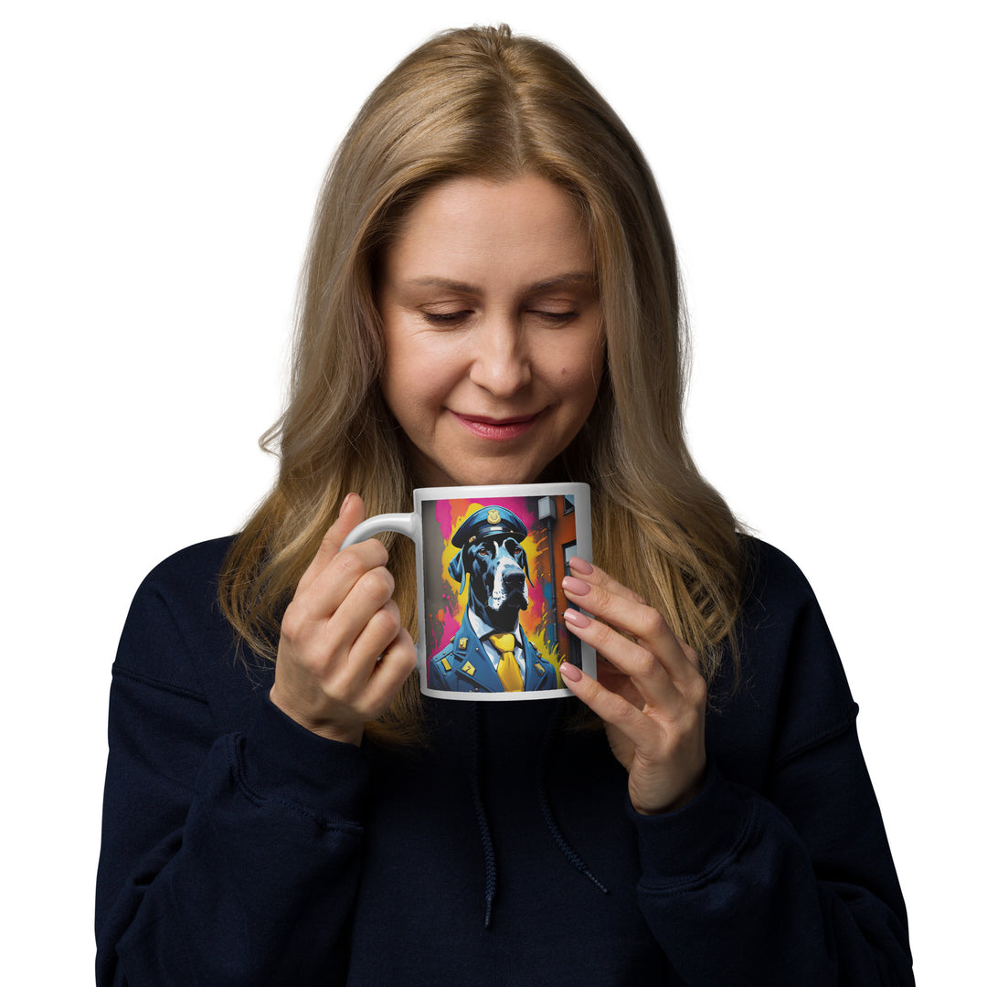 Great Dane- White glossy mug v5