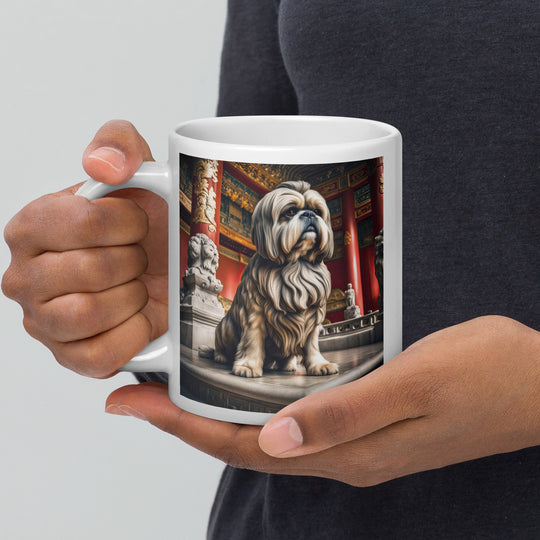 Shih Tzu- White glossy mug v5