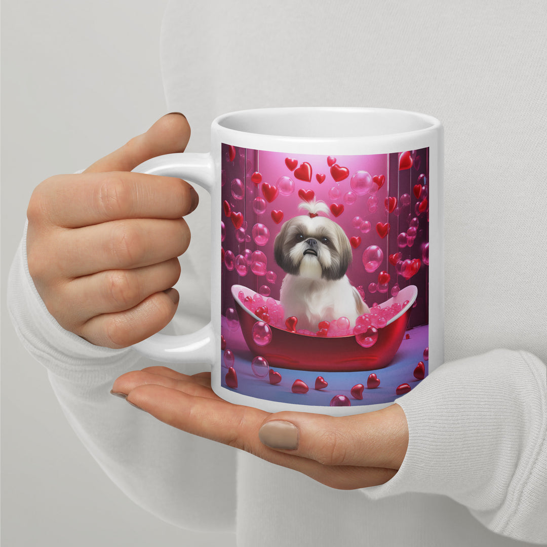 Shih Tzu- White glossy mug