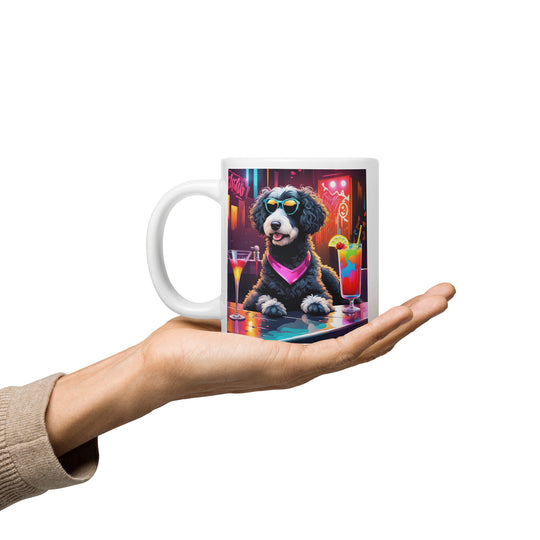 Bernedoodle General- White glossy mug v17